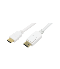 DisplayPort --> HDMI 2.00m LogiLink Wit