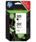 HP No.301 Combo Pack 170 pagina´s (Origineel)