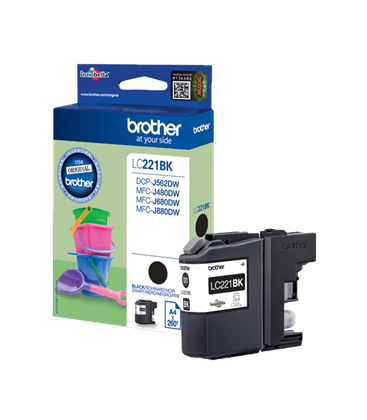 Brother LC-221BK Zwart 7,1ml (Origineel)