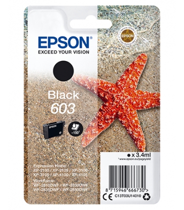 Epson 603 Singlepack Zwart 3,4ml (Origineel)