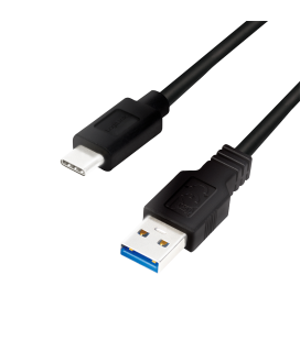 USB 3.2 Gen1x1 Cable USB-AUSB-C 3.0m LogiLink zwart