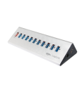 LogiLink 11 Port Hub, USB 3.0 actief (aluminium)