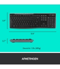 DE DT Logitech MK270 Zwart Wireless Ret.(Duitse layout)