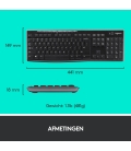 DE DT Logitech MK270 Zwart Wireless Ret.(Duitse layout)