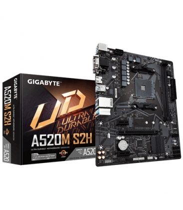 Gigabyte AM4 A520M S2H - DDR4/M.2/DP/HDMI/DVI/VGA/µATX