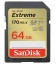 SDXC Card 64GB Sandisk UHS-I U3 Extreme