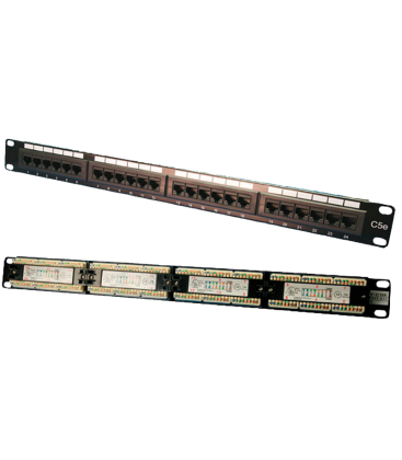 TOE 1U Patch Panel 24-port CAT5e UTP Zwart LogiLink