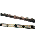 TOE 1U Patch Panel 24-port CAT5e UTP Zwart LogiLink