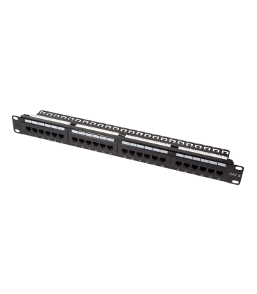 TOE 1U Patch Panel 24-port CAT6 UTP Zwart LogiLink
