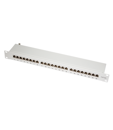 TOE 1U Patch Panel 24-port CAT6A STP Grijs LogiLink