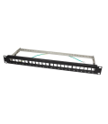 TOE 1U keystone panel 24-port Zwart LogiLink