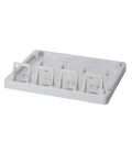TOE Keystone Surface Mount Box 4 ports UTP LogiLink