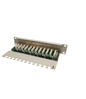 TOE 1U Patch Panel 12-port CAT6 STP Grijs LogiLink