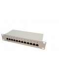 TOE 1U Patch Panel 12-port CAT6 STP Grijs LogiLink