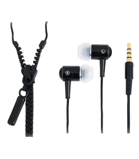 LogiLink Zipper Stereo In-Ear Headset zwart