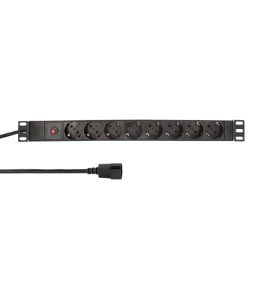 TOE LogiLink Stekkerdoos 8-voudig incl. overspanning