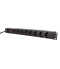 TOE LogiLink Stekkerdoos 8-voudig incl. overspanning