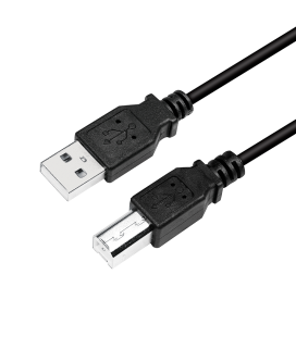 USB 2.0 A --> B 5.00m LogiLink Zwart