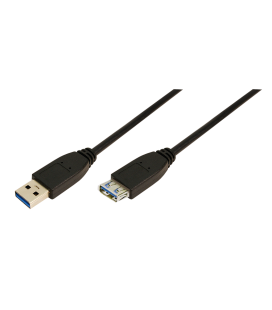 USB 3.0 A --> A 2.00m Verlenging LogiLink Zwart