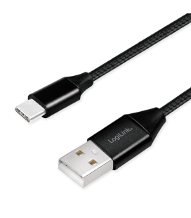 USB 2.0 C  USB-A 0.30m LogiLink Zwart