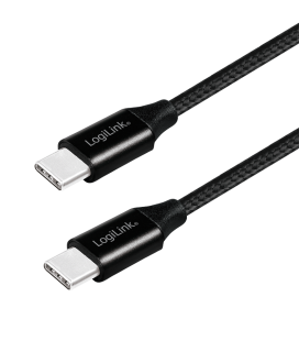 USB 2.0 C  USB-C 0.30m LogiLink Zwart