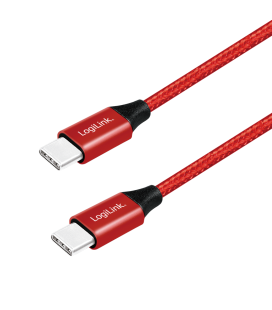 USB 2.0 C  USB-C 0.30m LogiLink Rood