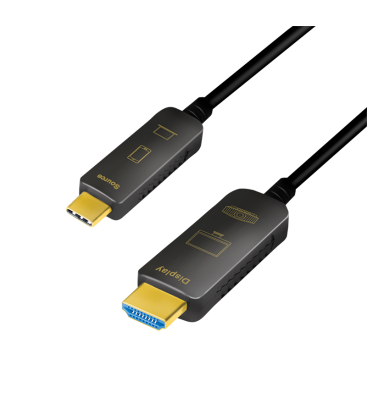 USB 3.2 Gen2 C --> HDMI 10.00m LogiLink 4K Zwart