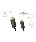 USB 3.2 Gen2 C --> HDMI 10.00m LogiLink 4K Zwart