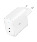 Lader 230V 2xUSB-C 65W LogiLink Wit