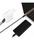 Lader 230V 2xUSB-C 65W LogiLink Wit