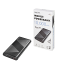 Power Bank 10000mAh LogiLink 1xUSB-C, 1xUSB-A Zwart