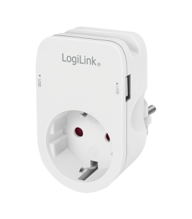 LogiLink Stekkerdoos met 2xUSB-A 17W