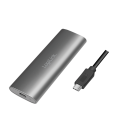 M.2 PCIe NVMe Logilink SSD-behuizing USB-C / Zwart