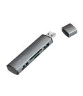 LogiLink 2 Port, USB-A --> USB-A 3.2 + cardreader