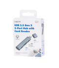 LogiLink 2 Port, USB-A --> USB-A 3.2 + cardreader