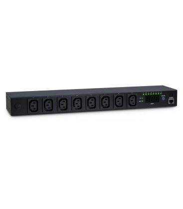 TOE Inter-Tech Stekkerdoos 8x C13 - 1x 1x RJ45