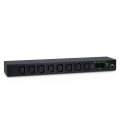 TOE Inter-Tech Stekkerdoos 8x C13 - 1x 1x RJ45