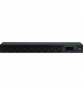 TOE Inter-Tech Stekkerdoos 8x C13 - 1x 1x RJ45