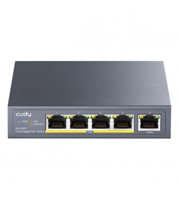 Cudy 5 Poort 1Gbps Unmanaged PoE+