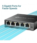 TP-Link 5Port 1Gb Metalen behuizing.