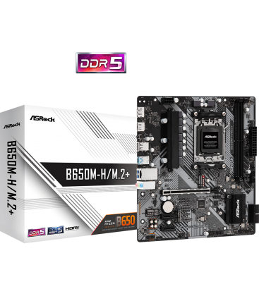 ASRock AM5 B650M-H/M.2+ - DDR5/M.2/DP/HDMI/µATX