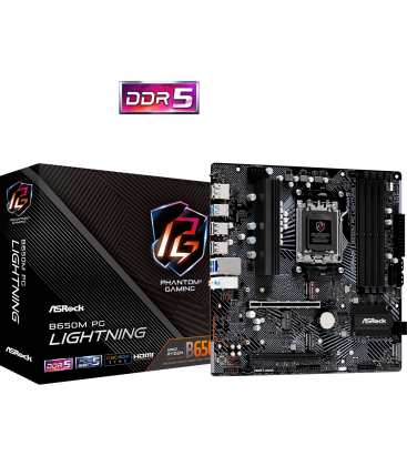 ASRock AM5 B650M PG Lightning - DDR5/M.2/DP/HDMI/µATX