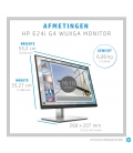 24" HP E24i G4 WUXGA/DP/HDMI/VGA/4xUSB/IPS