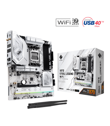 ASRock AM5 X870 Steel Legend WiFi - DDR5/3xM.2/HDMI/USB-C