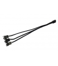 Power Train PWM Splitter kabel 3 Fans Zwart