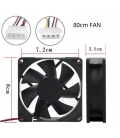 Power Train 80mm PWM - 8025S24H - Zwart