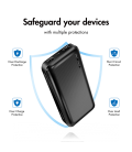 Power Bank 20000mAh LogiLink 2x USB-A Zwart