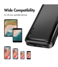 Power Bank 20000mAh LogiLink 2x USB-A Zwart