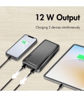 Power Bank 20000mAh LogiLink 2x USB-A Zwart