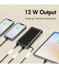 Power Bank 10000mAh LogiLink 1xUSB-C, 2x USB-A Zwart